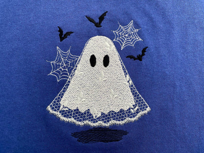 Halloween Ghost Bride 2 types awesome lace effect dress machine embroidery designs sizes 4 up to 6 inches kids girls scary spooky design - image 5