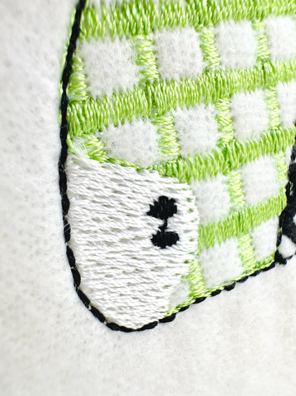 Halloween Bow patchwork patterned Heirloom Bow Bats Black Cat machine embroidery designs sizes 4 up to 8.5 inch girls scary spooky design - image 4