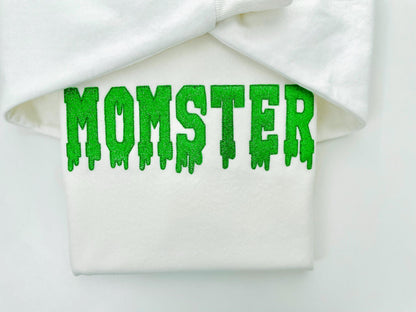 Halloween Melted Varsity block Font glitter HTV vinyl applique Melting Alphabet Monogram machine embroidery designs sizes 2.8 up to 6 inch - image 2