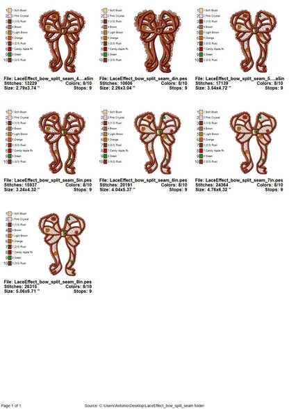 Thanksgiving Fall Pumpkin Bow split side seam cutout side bow lace effect Applique machine embroidery designs girls tshirt sweatshirt design