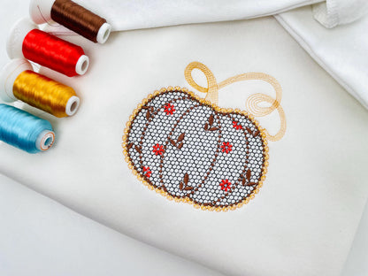Thanksgiving Pumpkin Fall Autumn Kitchen design lace effect machine embroidery designs for hoop 5x7 and 8x8 sweet home floral garden harvest