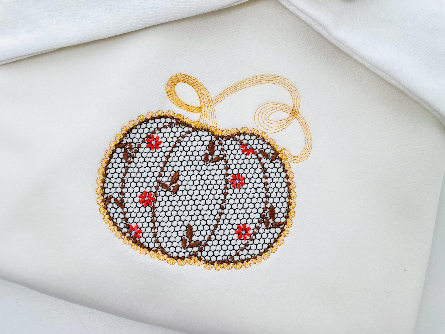 Thanksgiving Pumpkin Fall Autumn Kitchen design lace effect machine embroidery designs for hoop 5x7 and 8x8 sweet home floral garden harvest