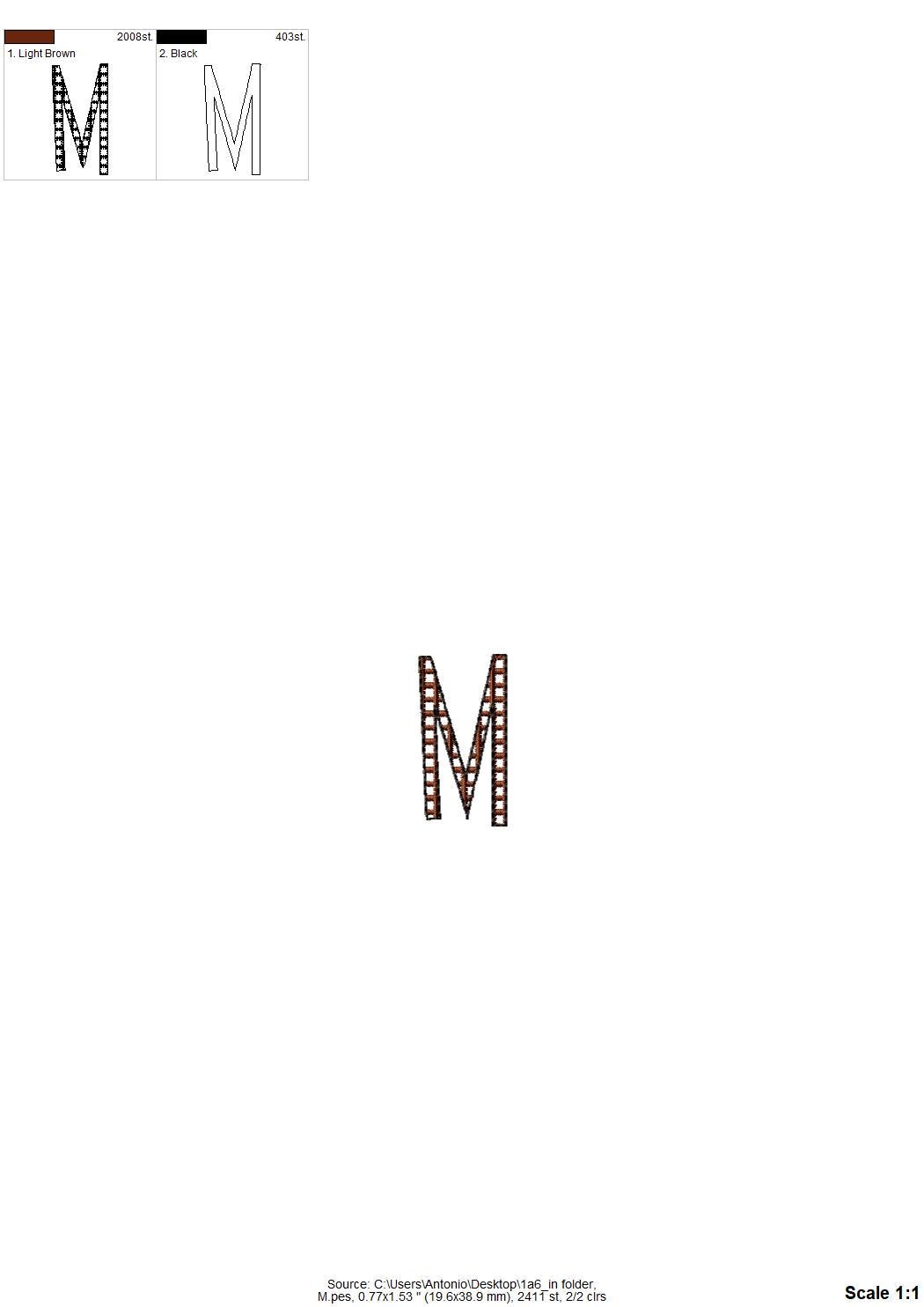 Mini Fancy Checkered Narrow Font