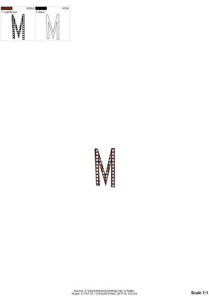 Mini Fancy Checkered Narrow Font