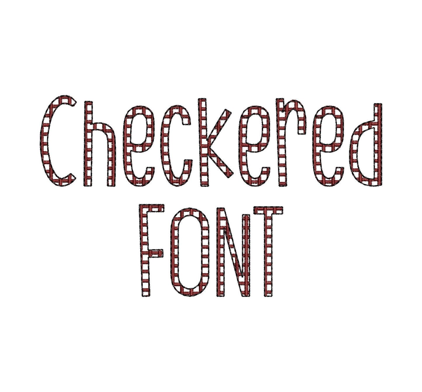 Mini Fancy Checkered Narrow Font