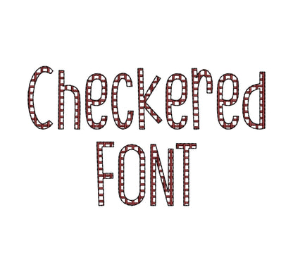 Mini Fancy Checkered Narrow Font