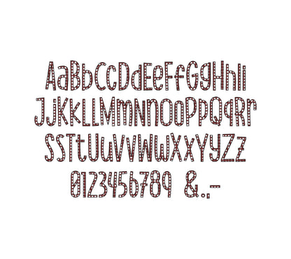 Mini Fancy Checkered Narrow Font