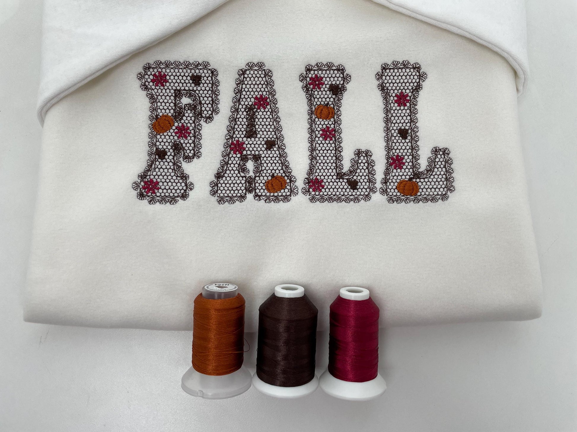 Lace Edge Fall Pumpkin FONT lace patterned Floral Alphabet Monogram Thanksgiving machine embroidery designs assorted sizes 2.5 up to 5 inch