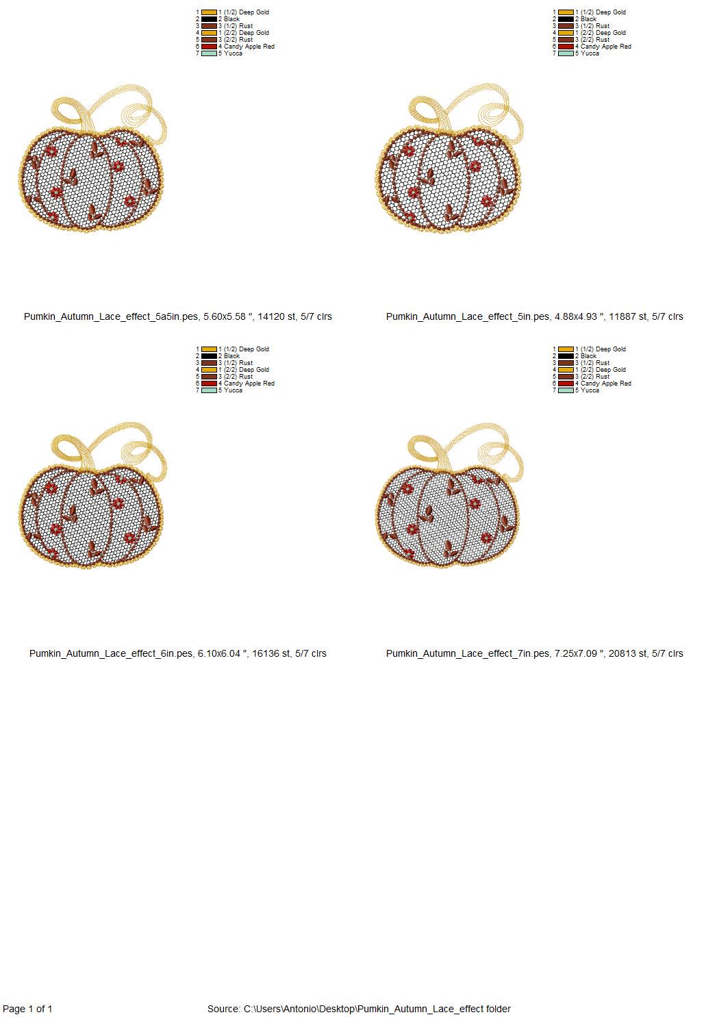 Thanksgiving Pumpkin Fall Autumn Kitchen design lace effect machine embroidery designs for hoop 5x7 and 8x8 sweet home floral garden harvest