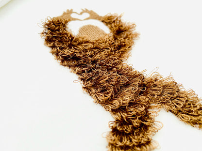 Yeti Iceman Hand Heart Fringed Fluffy Chenille Bigfoot Sasquatch Machine Embroidery Designs Sizes Kids Boys Fun Wild Forest Silhouette - Etsy