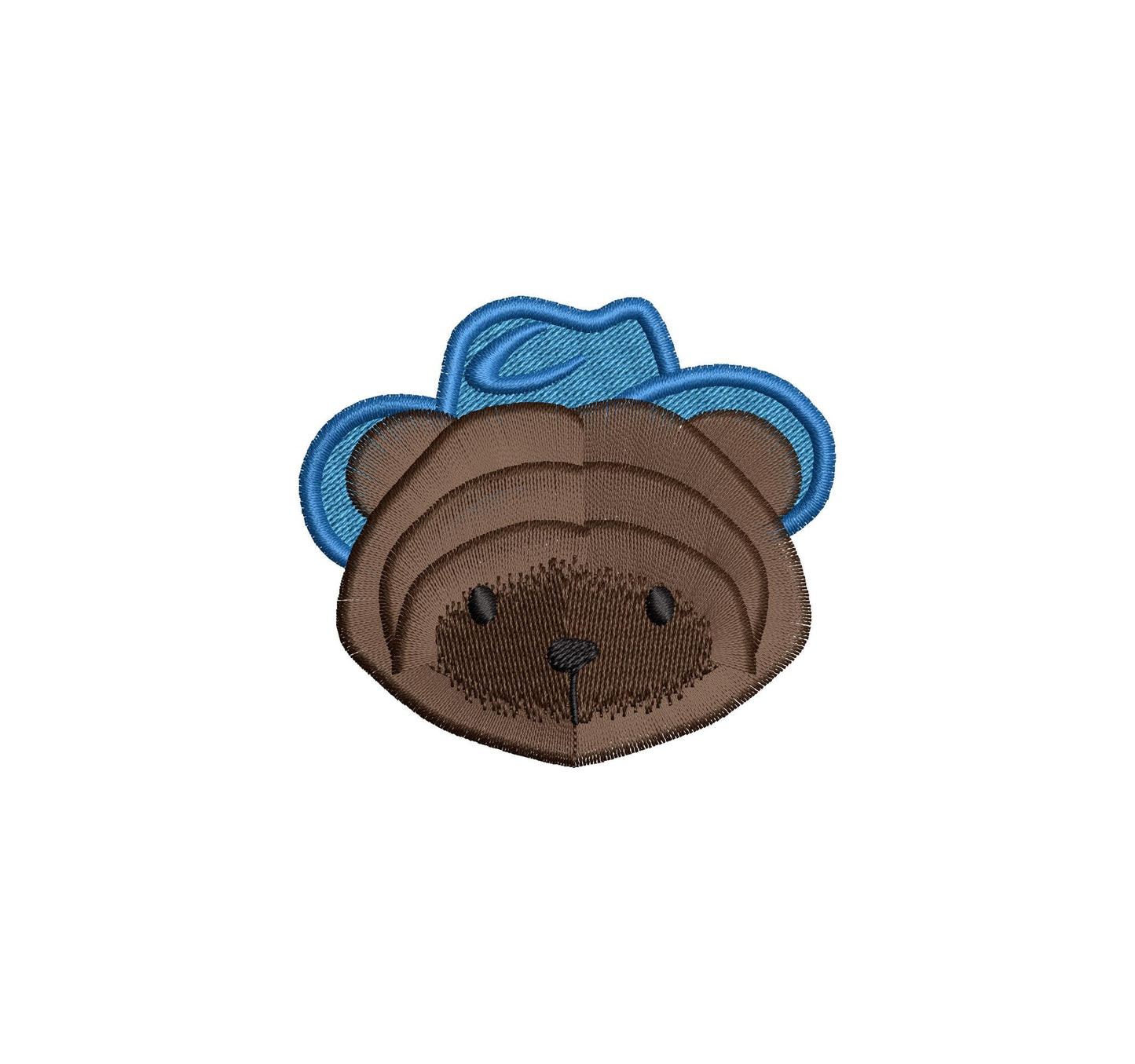 Fringed Fluffy Teddy Bear Coby With Cowboy Hat Kids Baby Fur Chenille Fringe Machine Embroidery Designs Assorted Mini Sizes 2, 2.5, and 3in - Etsy