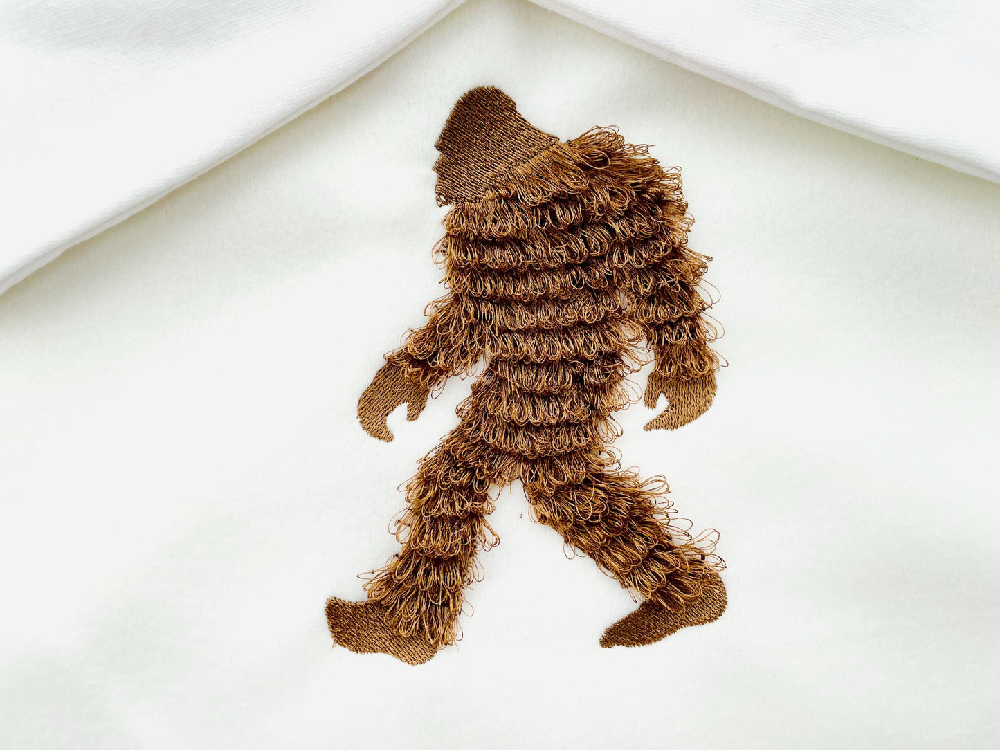 Yeti Gentlefoot Fringed Fluffy Chenille Bigfoot Sasquatch Machine Embroidery Designs Sizes for Hoop 5x7 Kids Fun Wild Forest Silhouette - Etsy