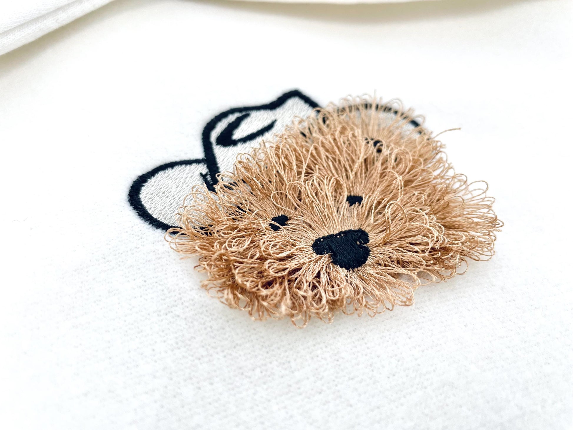 Fringed Fluffy Teddy Bear Dan With Cowboy Hat Kids Baby Fur Chenille Fringe Machine Embroidery Designs Assorted Mini Sizes 2, 2.5, and 3in - Etsy