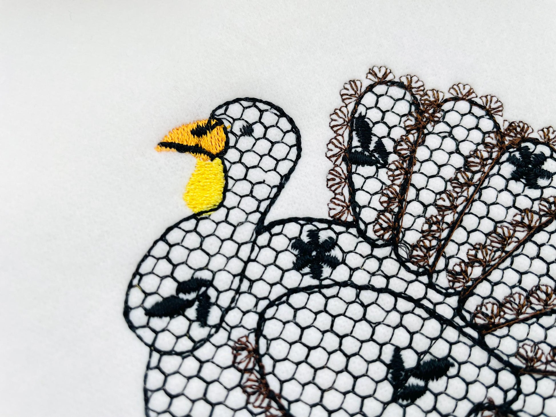 Floral Turkey Fall Autumn Kitchen design lace effect machine embroidery designs for hoop 4x4  5x7  8x8 sweet home Thanksgiving farm design