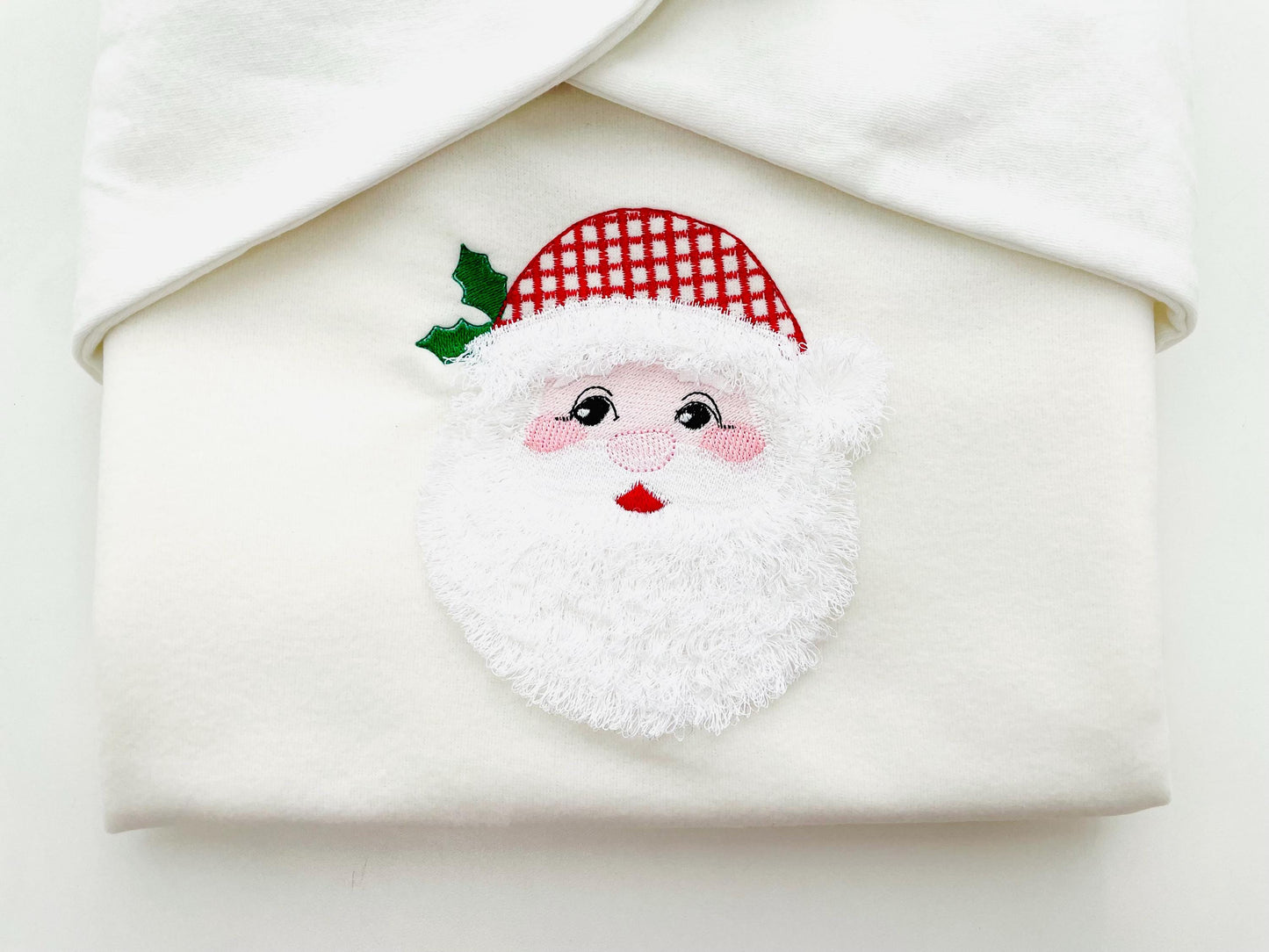 Christmas Santa Fringed Beard Machine Embroidery Designs Santa Claus Plaid Hat Fur Design Merry Christmas Theme Big Sizes 5, 5.5, and 6 Inch - Etsy