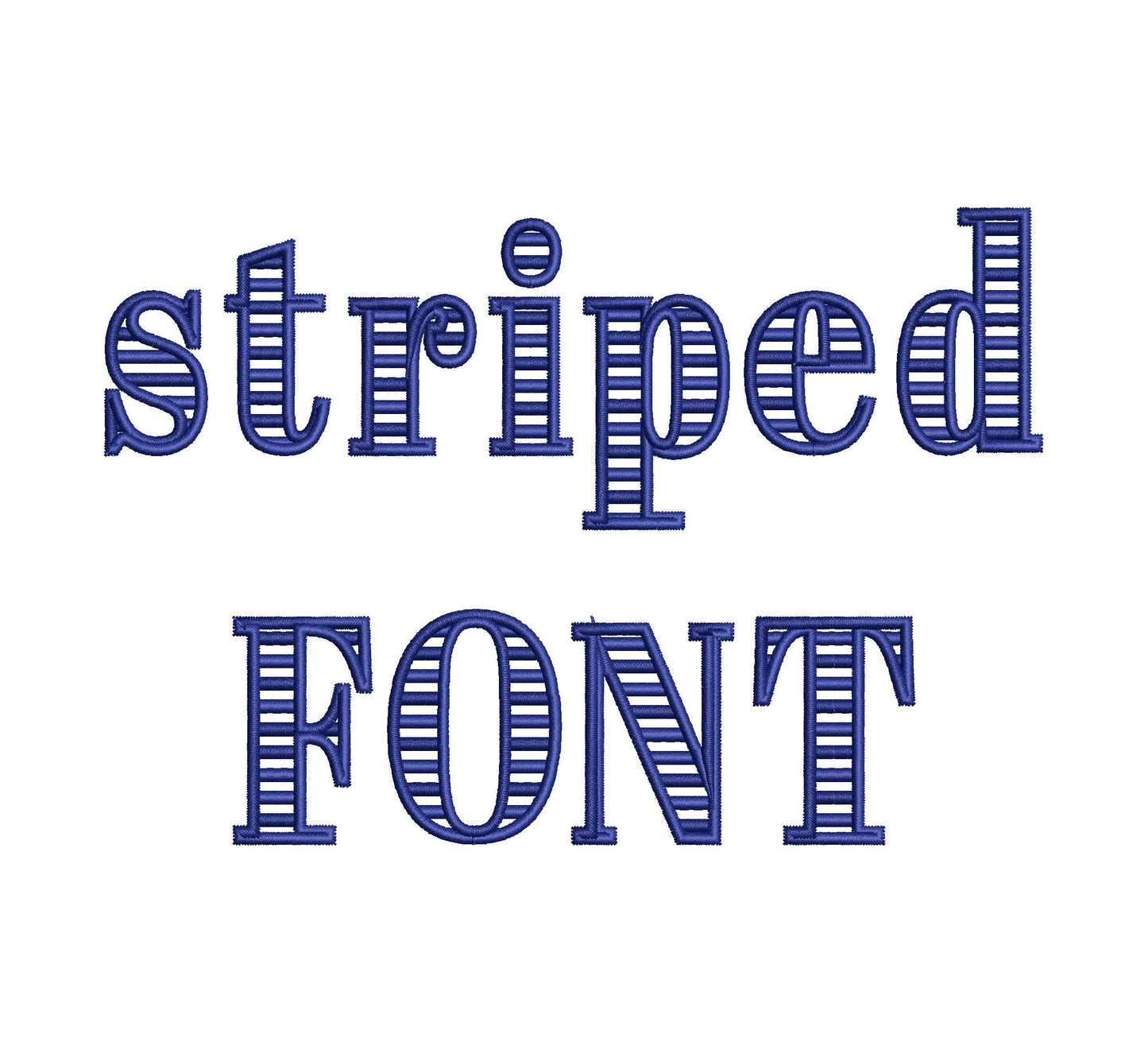 Striped Font Abril Elegant