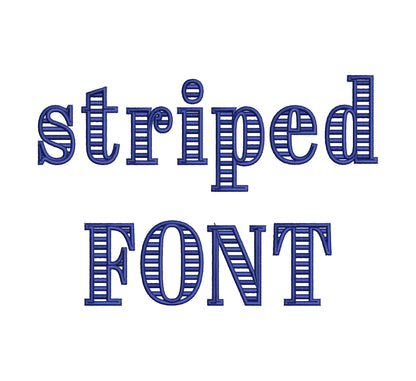 Striped Font Abril Elegant