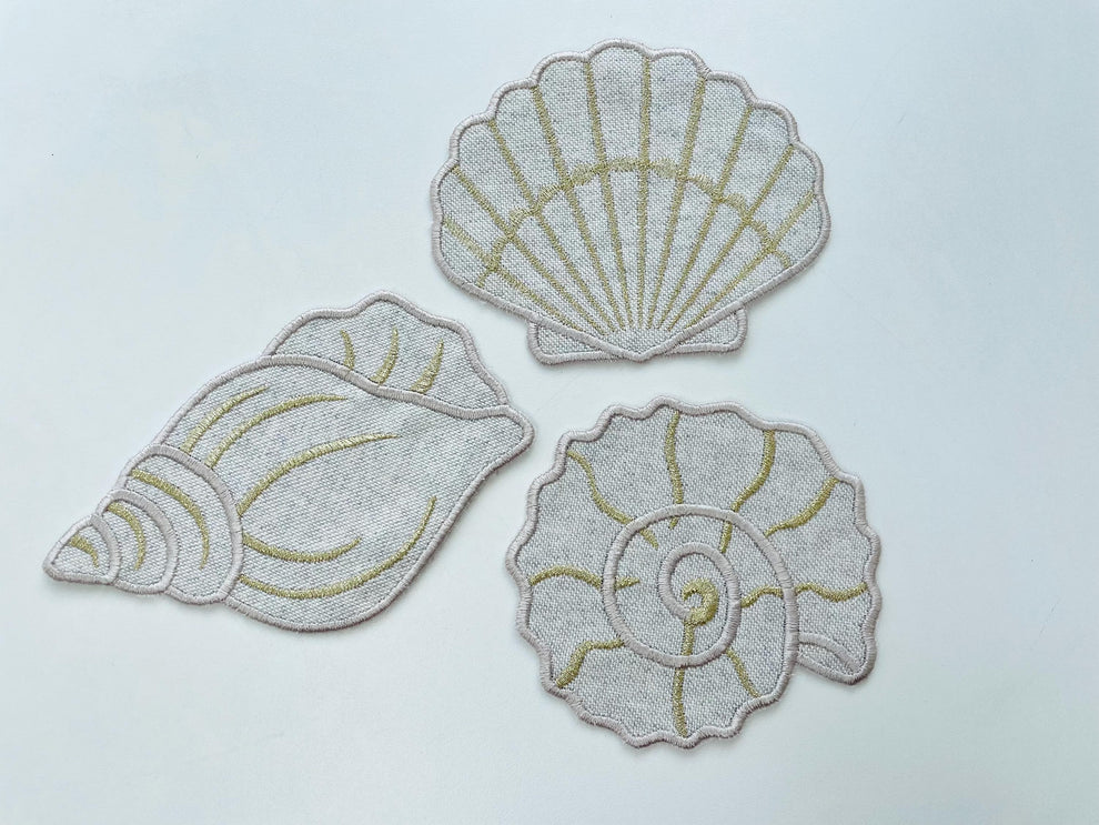 Gorgeous Shell Shape Napkin Set of 3 – Artapli designs
