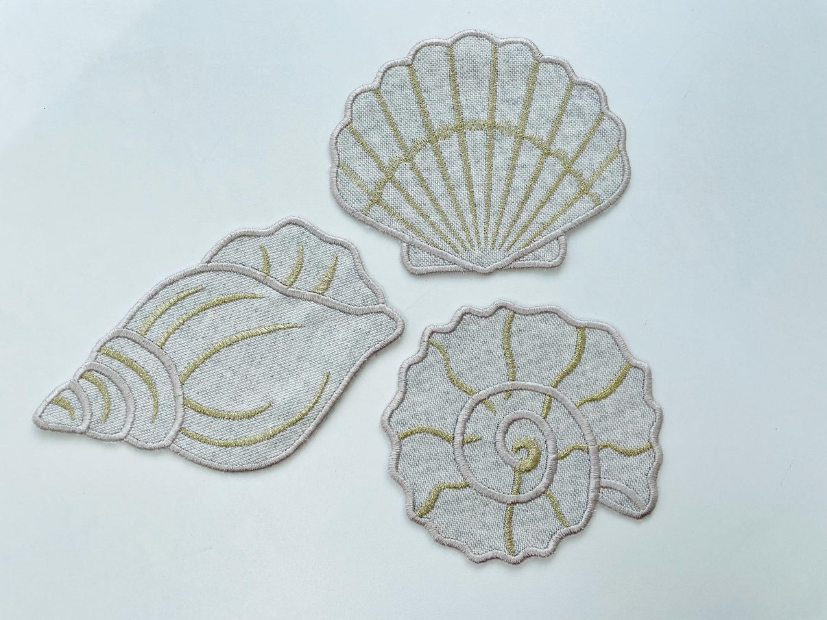 Gorgeous Shell Shape Napkin Set of 3 – Artapli designs