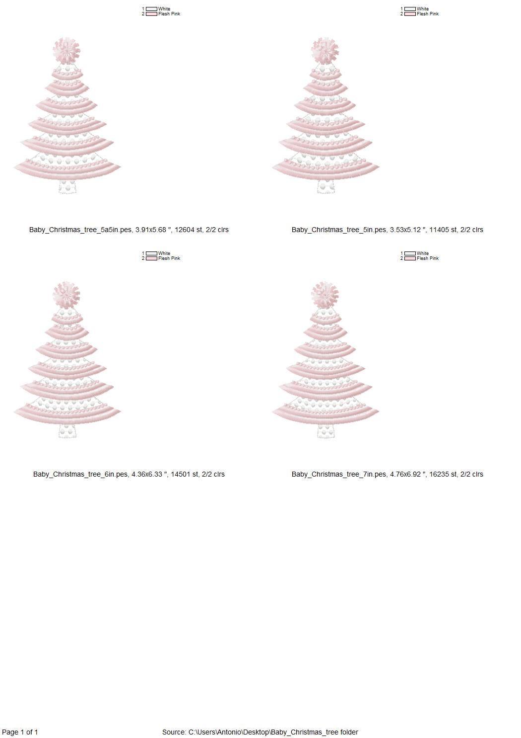 Fringed Fluffy Christmas Tree With Pompom Machine Embroidery Designs Baby Pink Spruce Kids Fringe Fur Chenille Design Sizes 5 up to 7 Inch - Etsy