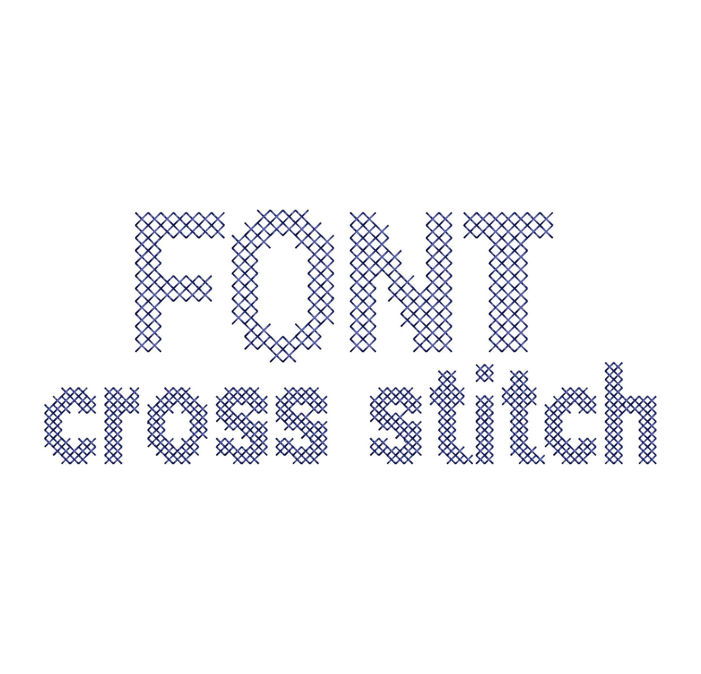 Cross Stitch Font Rory