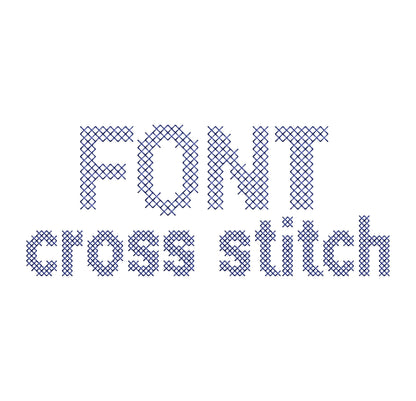 Cross Stitch Font Rory