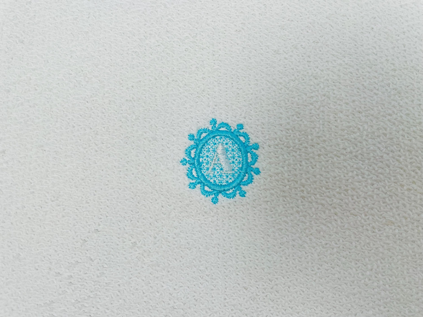 MIni 1.5 inch Embossed terry towel lace monogram SET letters A-Z oval lacy circle machine embroidery designs wedding girl birthday gift idea