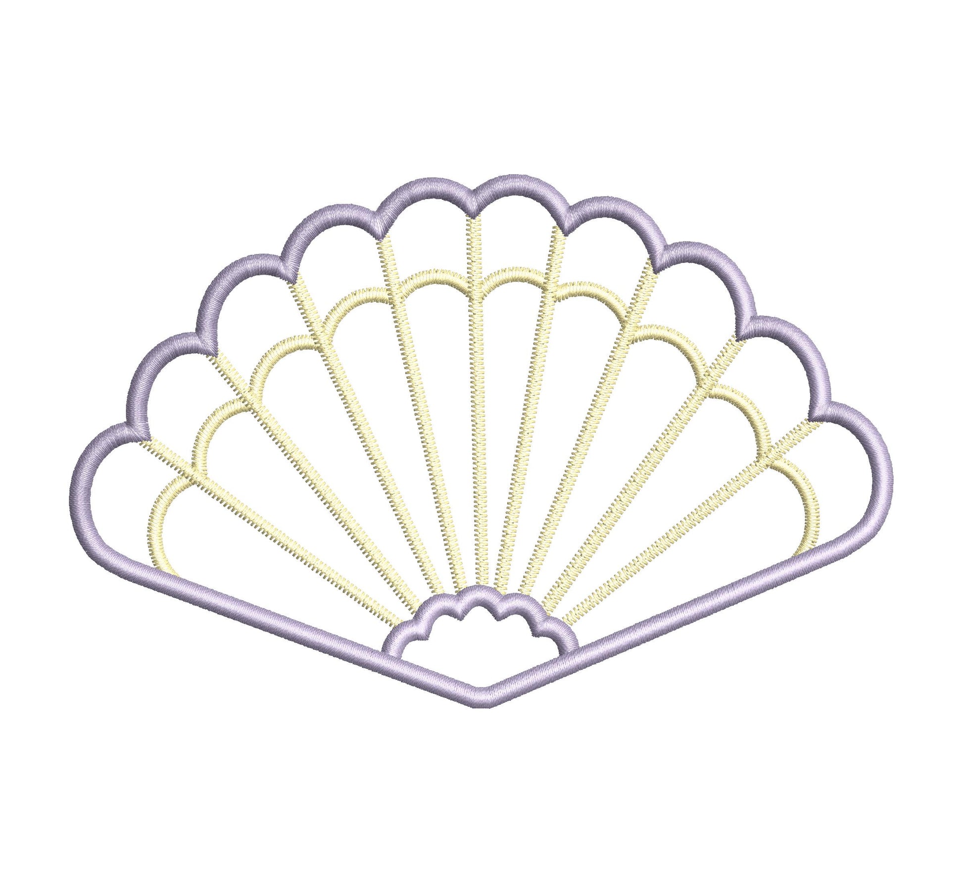 Fan Napkin Coaster Doily Fan shape in assorted sizes simply ITH in the hoop easily machine embroidery designs feminine girls party accessory