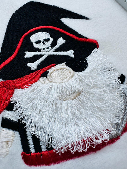 Fringed Fluffy Beard Pirate Gnome Crossed Bones Hat Machine Embroidery Designs Little Boys Baby Fur Chenille Design Sizes 4, 4.5, 5 Inches - Etsy