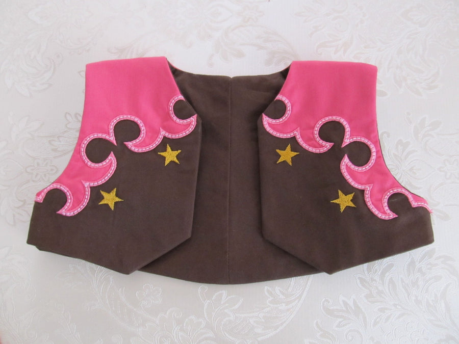 Rodeo vest In-the-hoop ITH project Embroidery 0" 1" 2" 5" 7" | PES DST JEF | Artapli
