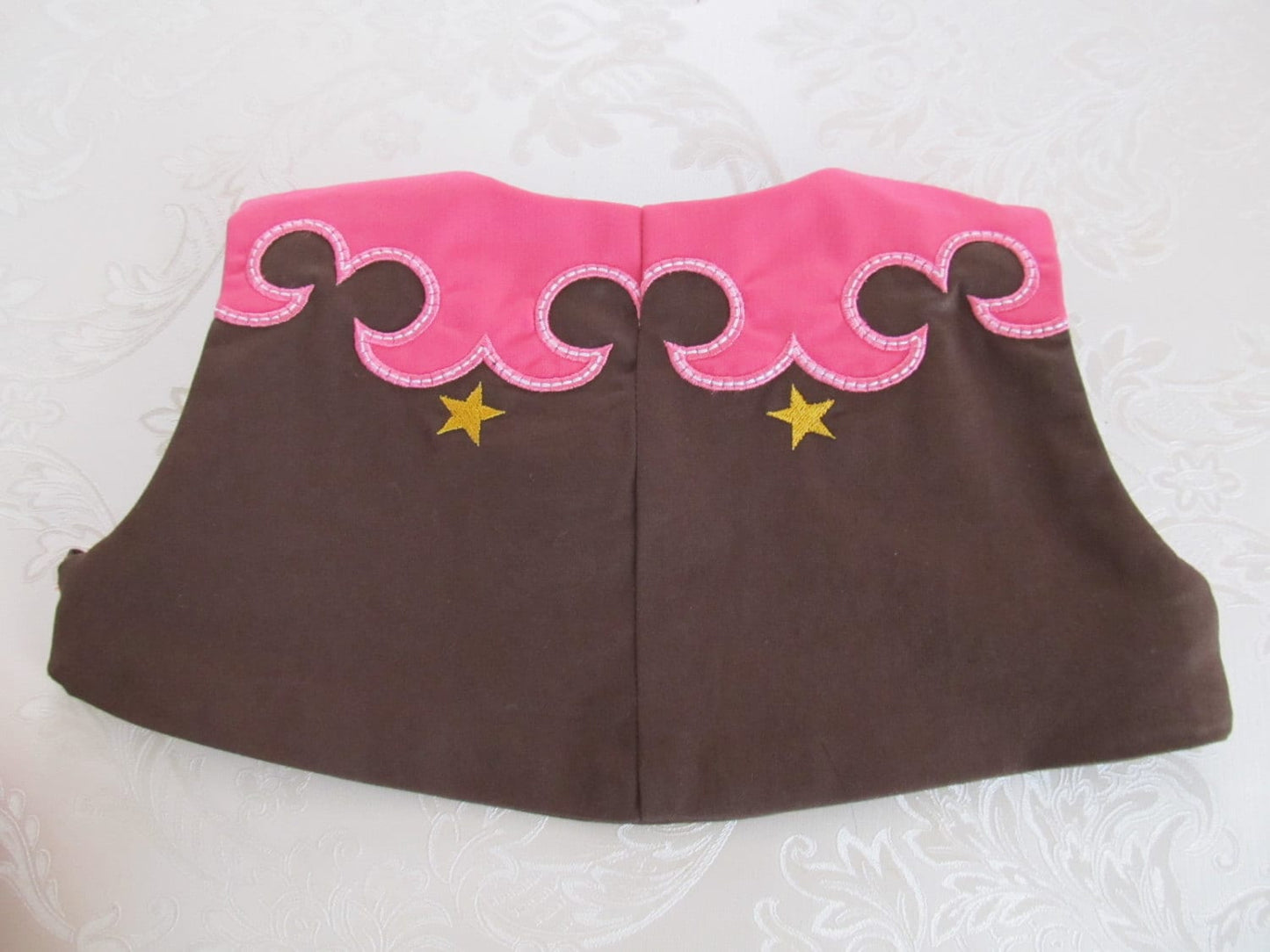 Rodeo vest In-the-hoop ITH project – Sizes 0" 1" 2" 5" 7" Digital Embroidery File | Artapli