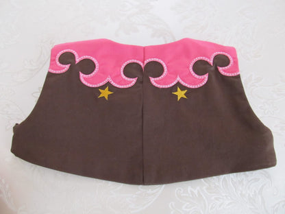 Rodeo vest In-the-hoop ITH project – Sizes 0" 1" 2" 5" 7" Digital Embroidery File | Artapli