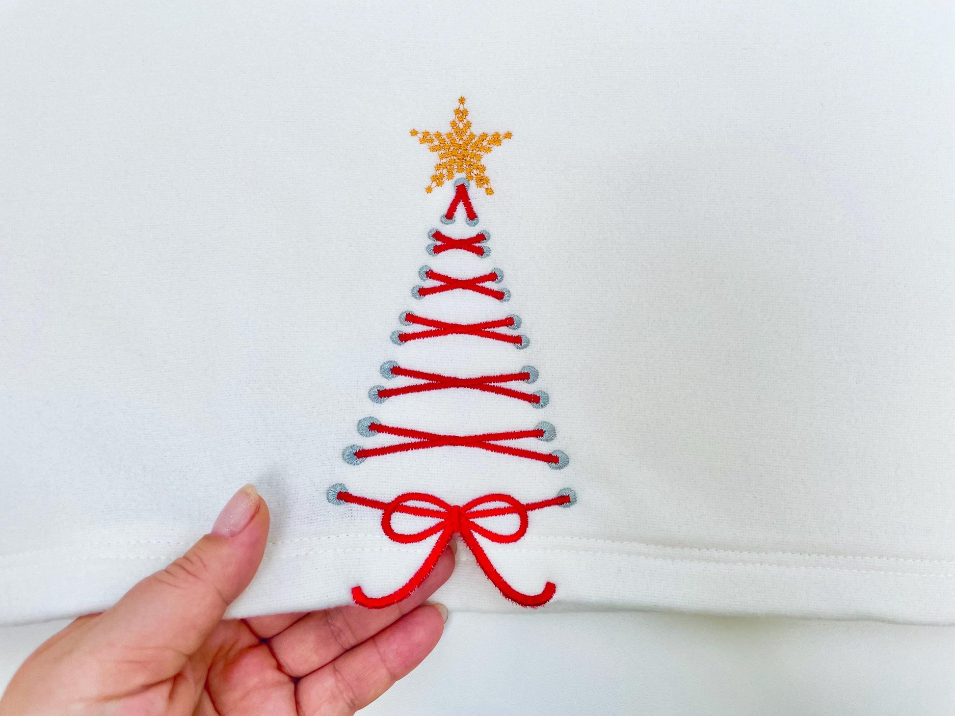 Christmas Lace split side seam cutout girly side bow machine embroidery designs kids girls t-shirt sweatshirt embroidery multiple sizes