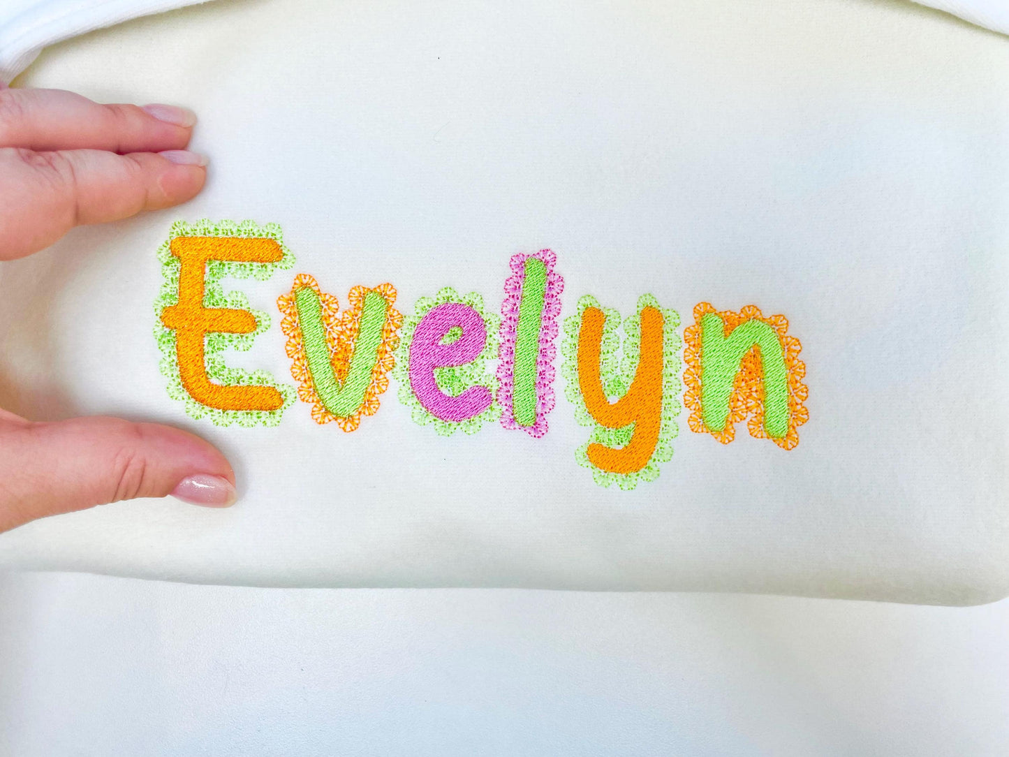 Lace Edge FONT Fill Stitch Spicy Alphabet Monogram cute baby girls fancy font machine embroidery designs sizes 1.5 up to 3.2 in