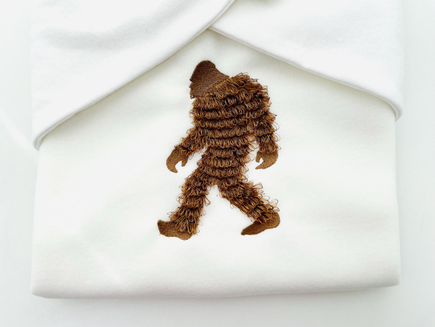 Yeti Gentlefoot Fringed Fluffy Chenille Bigfoot Sasquatch Machine Embroidery Designs Sizes for Hoop 5x7 Kids Fun Wild Forest Silhouette - Etsy