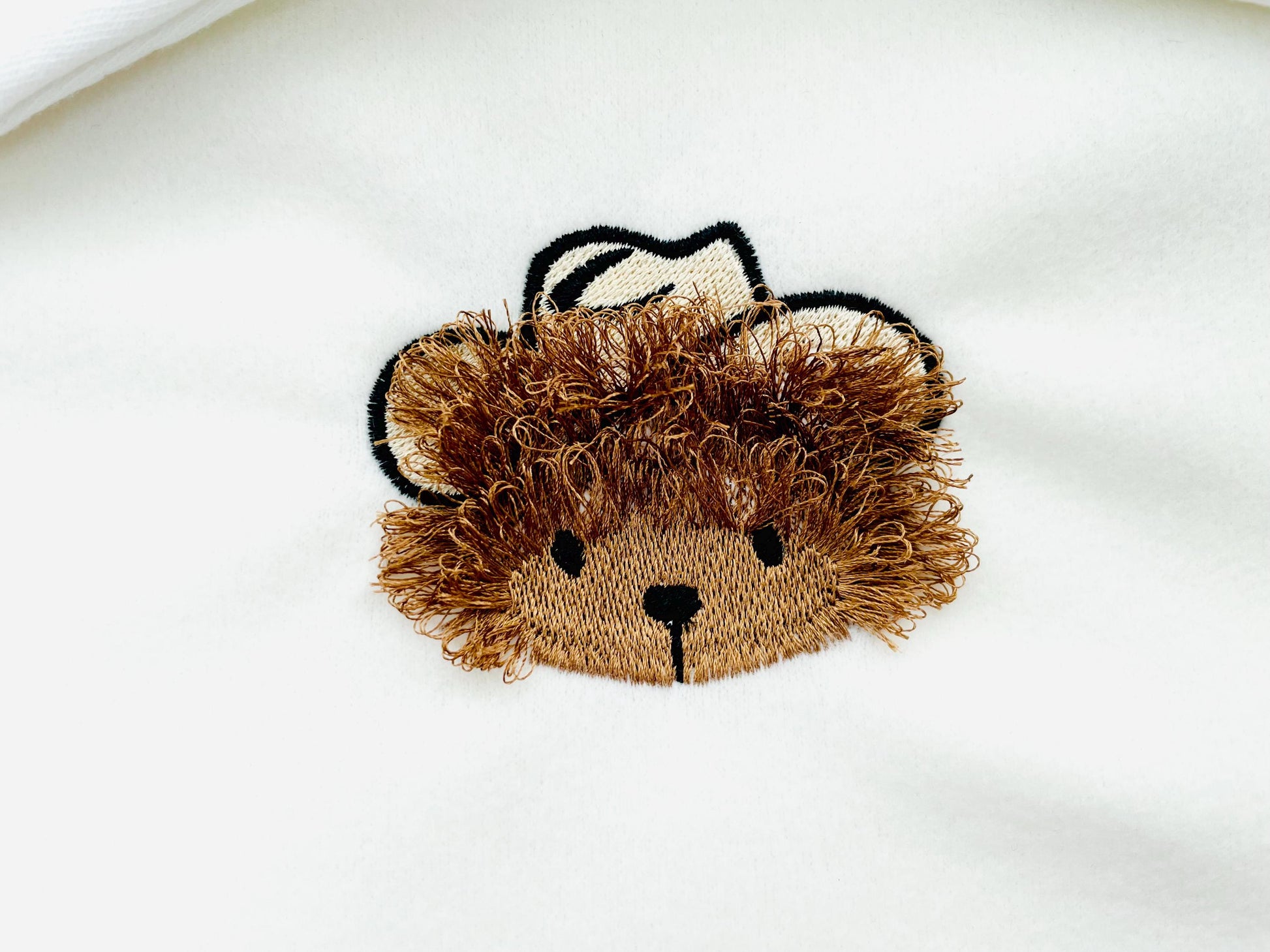 Fringed Fluffy Teddy Bear Coby With Cowboy Hat Kids Baby Fur Chenille Fringe Machine Embroidery Designs Assorted Mini Sizes 2, 2.5, and 3in - Etsy