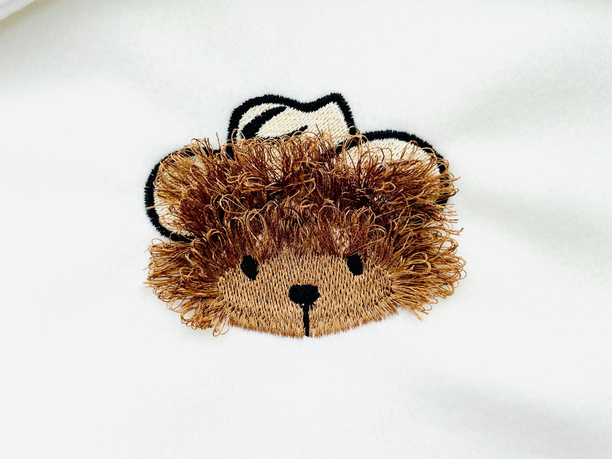 Fringed Fluffy Teddy Bear Coby With Cowboy Hat Kids Baby Fur Chenille Fringe Machine Embroidery Designs Assorted Mini Sizes 2, 2.5, and 3in - Etsy