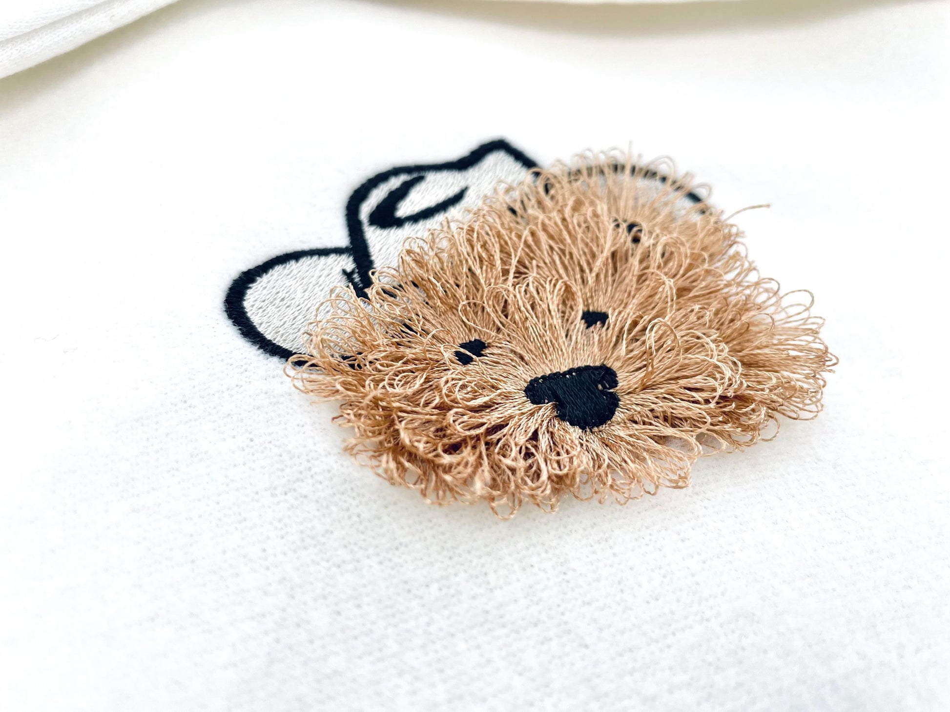 Fringed Fluffy Teddy Bear Dan With Cowboy Hat Kids Baby Fur Chenille Fringe Machine Embroidery Designs Assorted Mini Sizes 2, 2.5, and 3in - Etsy