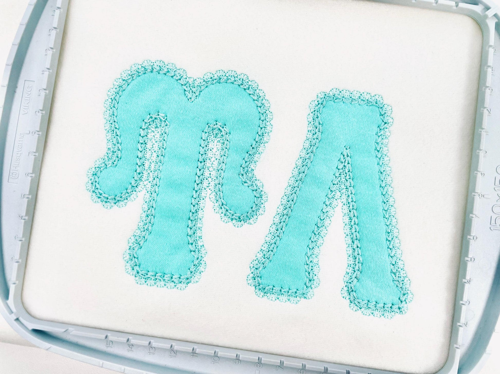 Big Greek FONT Applique lace edge and chain stitch top Monogram sororities fraternities machine embroidery designs sizes 3.2 up to 6.5 inch