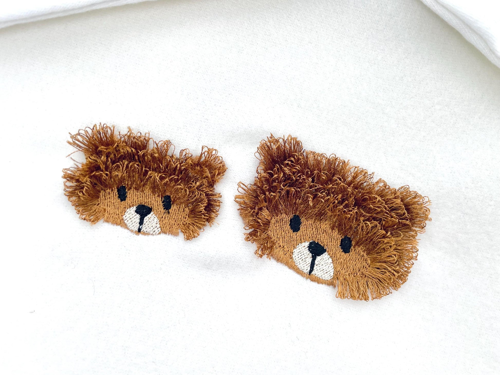Fringed Fluffy Teddy Bear Ron Kids Baby Fur Chenille Fringe Machine Embroidery Designs Assorted Mini Sizes 2, 2.5, and 3in Cute Little Bear - Etsy