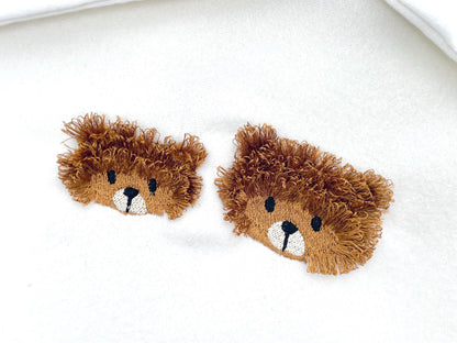Fringed Fluffy Teddy Bear Ron Kids Baby Fur Chenille Fringe Machine Embroidery Designs Assorted Mini Sizes 2, 2.5, and 3in Cute Little Bear - Etsy