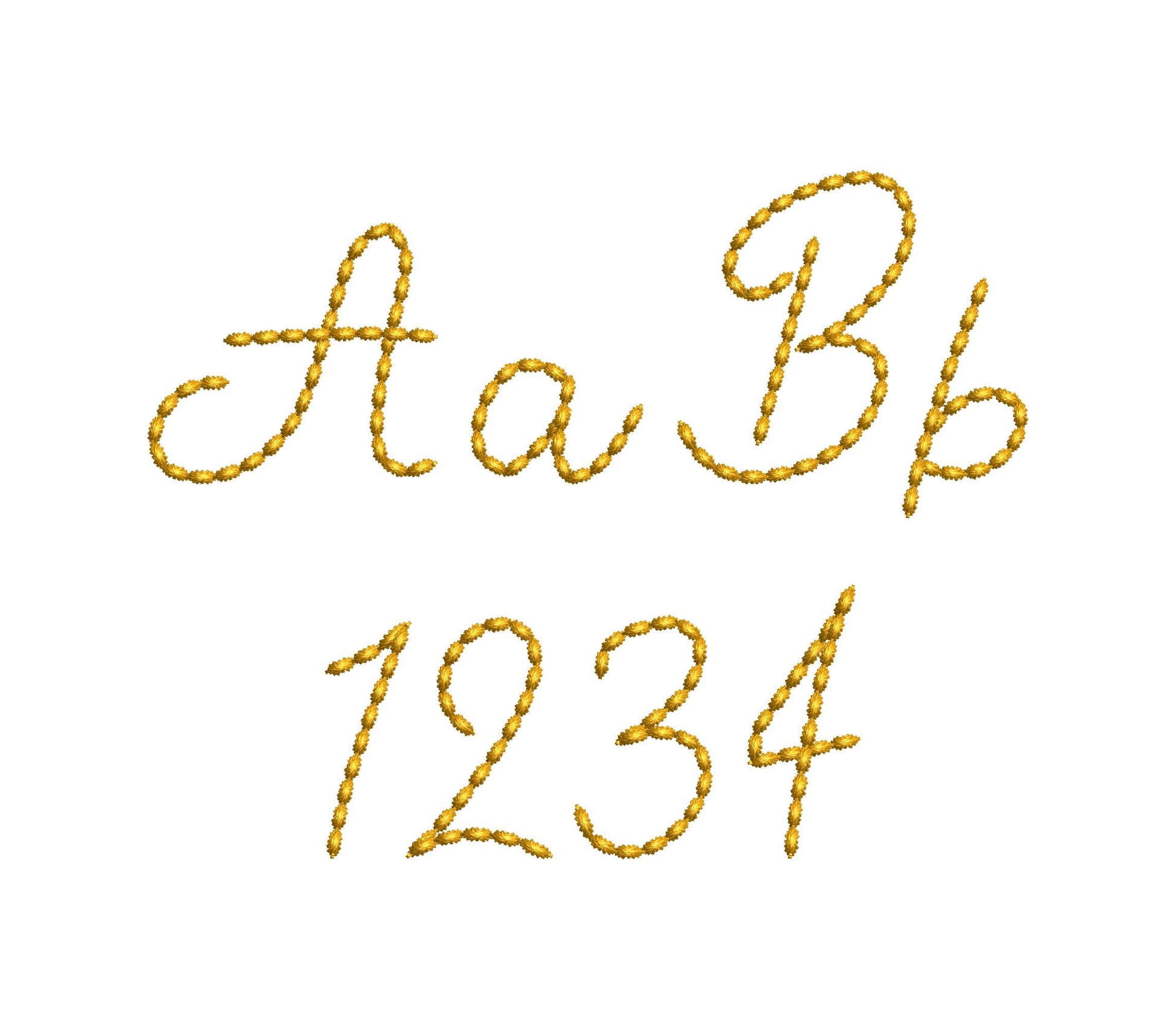 Hand stitch effect Font Willow machine embroidery designs script handwritten Alphabet Monogram kids name Font BX