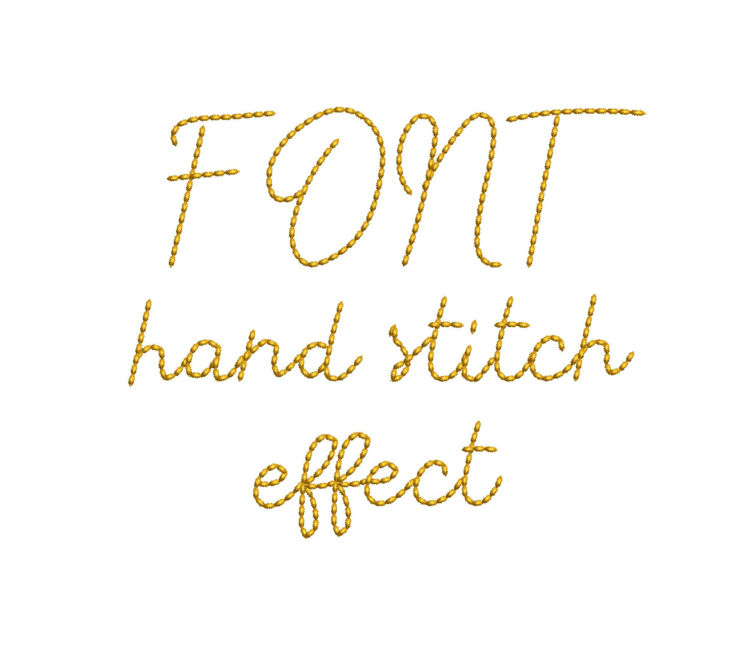 Hand stitch effect Font Willow machine embroidery designs script handwritten Alphabet Monogram kids name Font BX