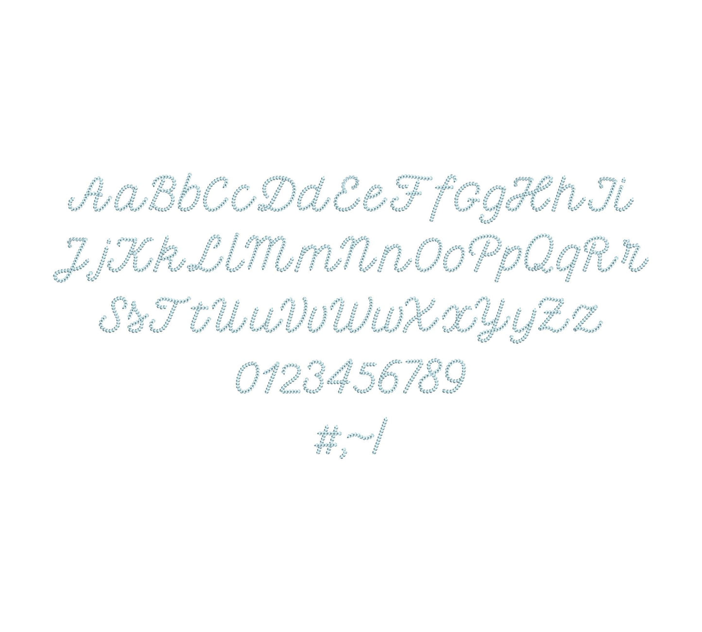 Extra Bold Mini Chain Font Petit