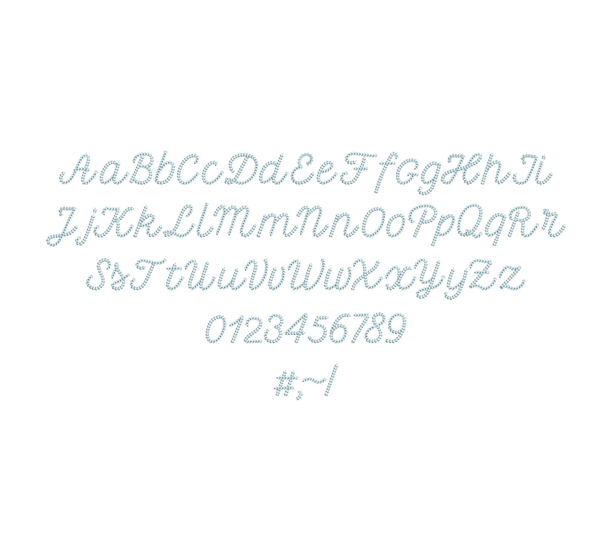 Extra Bold Mini Chain Font Petit
