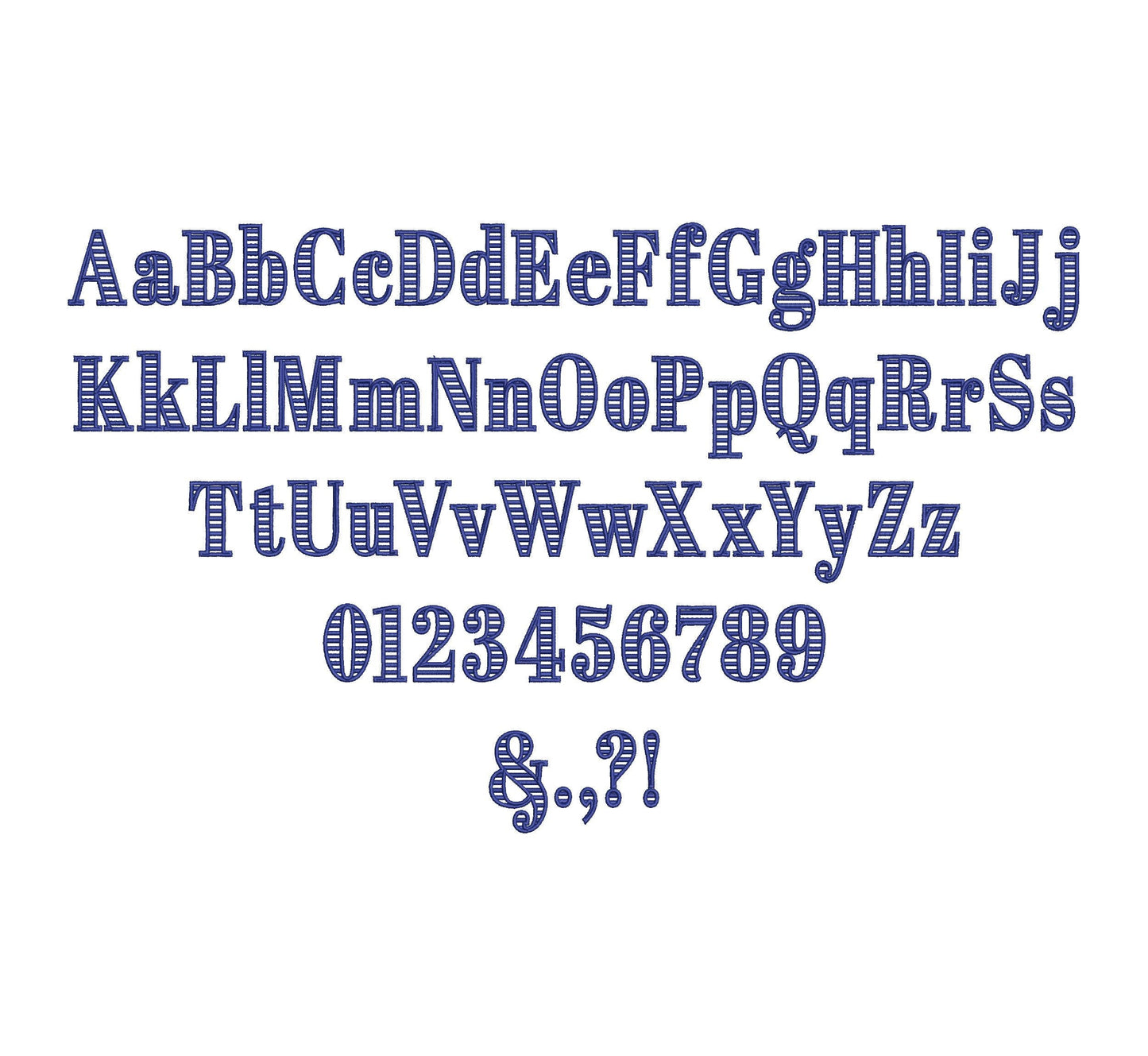 Striped Font Abril Elegant