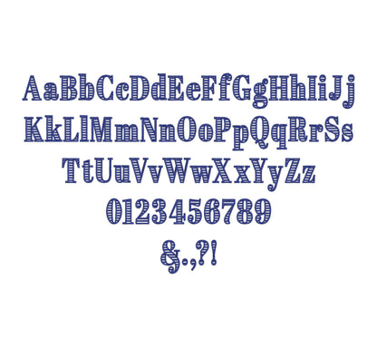 Striped Font Abril Elegant
