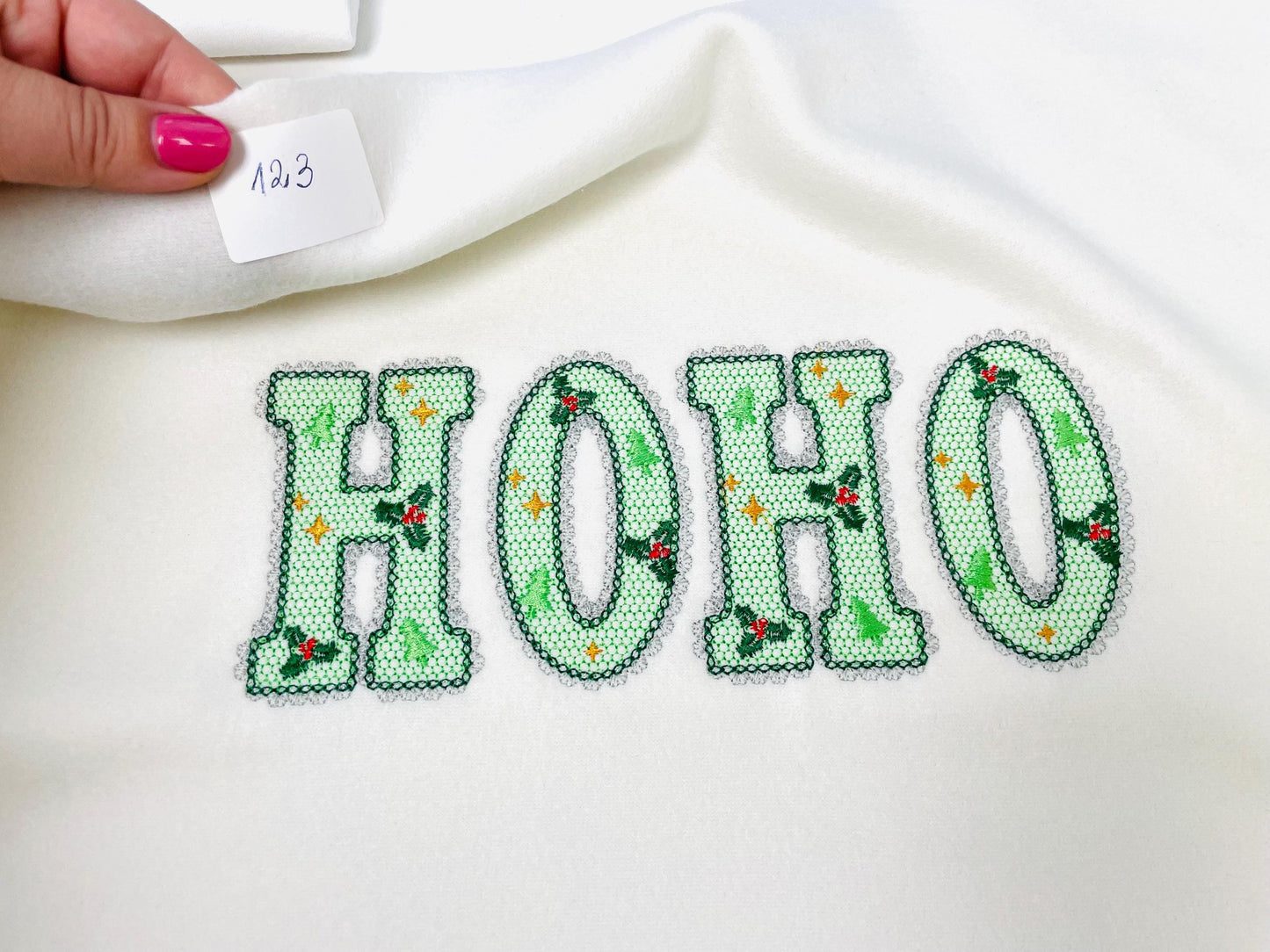 Lace Edge Christmas Floral FONT lace patterned Alphabet Monogram Holiday Festive machine embroidery designs sizes 2.9 up to 3.7 inch, BX