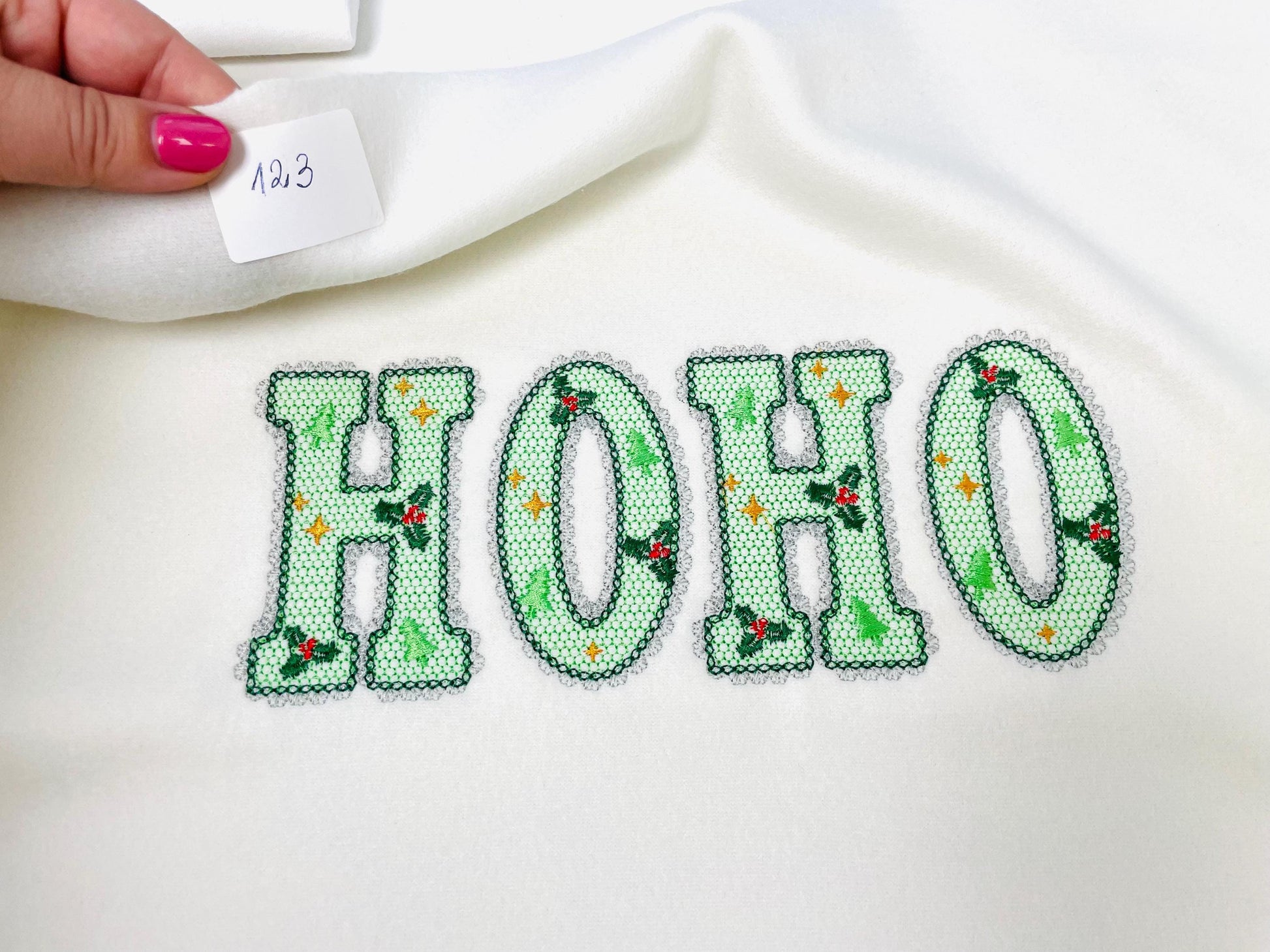 Lace Edge Christmas Floral FONT lace patterned Alphabet Monogram Holiday Festive machine embroidery designs sizes 2.9 up to 3.7 inch, BX