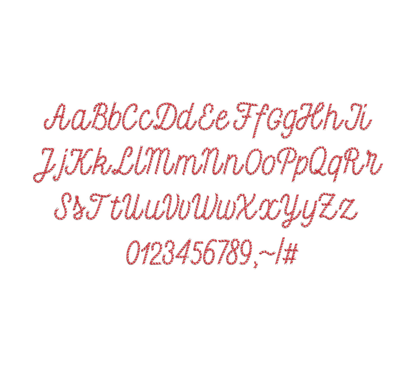 Christmas Font Candy Cane Land